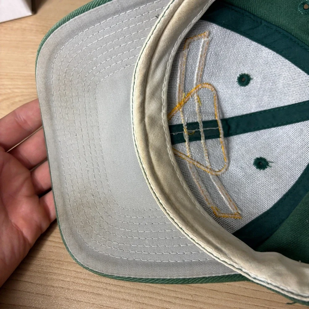 Vintage Green Bay Packers Hat Strap Back Green Sports Specialties NFL Football